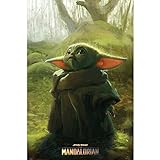 Grupo Erik Poster The Mandalorian Child Grogu - Wand-Deko Baby Yoda Star W