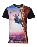 Zelda Breath of the Wild T-Shirt -L- Link Climbing