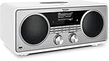 TechniSat DIGITRADIO 601 - Stereo Internetradio (DAB+, UKW, Subwoofer, CD, USB, Bluetooth-Audiostreaming, AUX, WLAN, Kompaktanlage, Wecker, Wireless Charging, Alexa-Sprachsteuerung) weiß