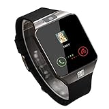 Ballylelly Smart Watch DZ09 Gold Silber Smartwatch Uhren für iOS für Android SIM Card Camera W