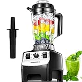 Nyyin Blender 2000W 10-Gang Smoothie Blender mit 2L BPA-freiem Tritan Behälter 33000 U/min 8 Klingen aus Edelstahl 304 für Eis/Suppe/Nü