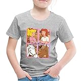 Spreadshirt Bibi Und Tina Mit Amadeus Und Sabrina Kachelmotiv Kinder Premium T-Shirt, 110-116, G