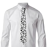 Herren Krawatte Skinny Krawatte für Jungen Neuheit Bedruckte Krawatte für Hochzeit Party Tanz Business Geschenk Geburtstag, panda, Einheitsgröß