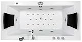 Jet-line Whirlpool 2-Personen Villa Eugenie Radio, Wasser Luftsystem, Heizung Vollausstattung Aktion Weiss Neu Handbrause W