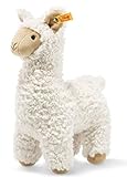 Steiff 69543 Original Plüschtier Lama Soft Cuddly Friends Leandro, Kuscheltier ca. 23 cm, Markenplüsch Knopf im Ohr“, Schmusefreund für Babys von Geburt an, C