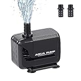 ERWEY Aquarium Pumpe Wasserpumpe Tauchpumpe Amphibisch Teichpumpe 3000L/H Aquariumpumpe für Teich Brunnen Aquarium (15w)