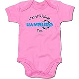 G-graphics Unser Kleiner Hamburg Fan Baby-Body Suite Strampler 250.0487 (6-12 Monate, pink)
