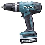 Makita HP347DWE Akku-Schlagbohrschrauber-Set 14,4V 2x 1,3Ah+Makita Zubehör-Set für P-90358 Bohrmaschine, 60 T