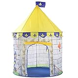 YAMMY Tragbares großes Spielzelt-Set Pop-up-Haus Kinder zusammenklappbares Tipi-Zelt Lustiges Schloss Spielspielzeug-Zelt Indoor Outdoor für Jungen Mädchen Kinder (Zelt)