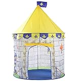 YAMMY Tragbares großes Spielzelt-Set Pop-up-Haus Kinder zusammenklappbares Tipi-Zelt Lustiges Schloss Spielspielzeug-Zelt Indoor Outdoor für Jungen Mädchen Kinder (Zelt)