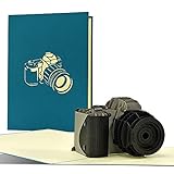 Gutschein für Kamera, Fotoapparat | Tolle 3D Pop up Geburtstagskarte oder Glückwunschkarte für Fotografen | Geschenkgutschein für Fotoshooting, Fotoworkshop, T23