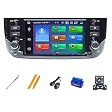 HAZYJT Android 11 Car Radio Player GPS Navigation Kompatibel Mit FIAT/Linea/Punto evo 2012-2015 7 Zoll Autoradio Android Dab Dsp Radio Unterstützt Bluetooth GPS Navi 4g WiFi D