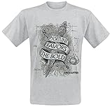 Uncharted Tattoo Männer T-Shirt grau L 93% Baumwolle, 7% Polyester Fan-Merch, Gaming