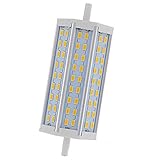 Dimmbare R7S LED Glühbirne 135Mm 15W J118 LED Glühbirne 120W R7S Halogenbirne Doppelendsockel J118 85V-265V AC Hausbeleuchtung Flutlicht Ersatzbirne ，1 Stück ，Warmweiß (2700K~3000K) Glühb