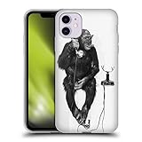 Head Case Designs AFFE Am Telefon Komische Tiere Soft Gel Handyhülle Hülle Huelle und Passende Designer Hintergrundbilder kompatibel mit Apple iPhone 11