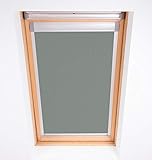 Bloc Skylight Rollo für Velux Dachfenster Blockout, Zinn, C04