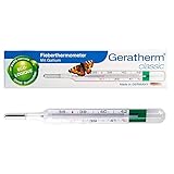 GERATHERM classic Fieberthermometer analog/ Fieberthermometer ohne Quecksilber/ Analoges Fieberthermometer ohne Batterien, lebenslang garantierte Messgenauigkeit/ Thermometer Made in Germany