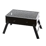 RAYPOW Tragbarer Holzkohlegrill mit Grill und Klappfüßen · Gesunde und sichere Materialien · Leicht zu reinigen bei gleichmäßiger Wärmeverteilung · Ideal für BBQ, Picknick, Camping, Camping