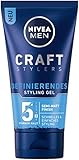 Nivea Men Craft Stylers Definierendes Styling Gel, Haargel mit Semi-matt Finish, schnelles und einfaches Haarstyling mit starkem Halt, 1er-Pack (1 x 150 ml)