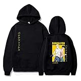 kewing Anime Banana Fish Hoodies Langarm-Kapuzenpullover Unisex Pullover Anime B