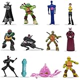 Mini Figuren Set -Miotlsy 12pcs Teenage Mutant Ninja Turtles Cake Tortenfiguren, MiniFiguren Cupcake Figuren Party Kuchen Dekoration Wizard Cake Topper Lieferung