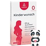 miapanda 0 Kinderwunsch - Monatspackung - hochdosierter Mönchspfeffer-Extrakt (10:1) und 800 µg Folsäure bei Kinderw