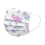 AMTPM 50/100 Stück Kinder Mundschutz Sternenhimmel 3D Druck Mund und Nasenschutz mit Sternendruck Atmungsaktiv Nasenschutz lustiger mundschutz Face Halstuch für Jungen und M