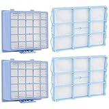 Leadaybetter Ersetzt 2 HEPA Filter + 2 Motorschutzfilter für Siemens Staubsauger VSZ 3.Serie Z 3.0 Serie VSQ4GP1264, VSZ31423, VSZ31455, VSZ31456, VSZ31466 NEU