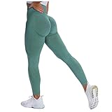 Darringls Sport Leggings Damen Hohe Taille Yoga Leggins Nahtlos Push Up Fitnessleggins Lange Blickdicht Sporthose Streetwear Slim Fit Laufhose Jogginghose für Gym Yoga Work