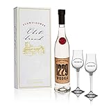 Schwechower 1229 Wodka 0,5l + 2 Bouquetgläser in Geschenkkarton (40% Vol.)