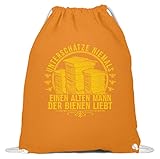 shirt-o-magic Imker Opa: Alte Imker haben es drauf - Baumwoll Gymsac -37cm-46cm-Orang