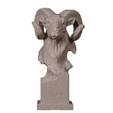 DCLINA Feng Shui Große Schafkopf-Statue, Harz-Sandstein-Figur, Dekor-Skulptur, Gartenhaus und Büro-Werbegeschenk