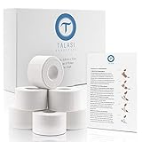 TALASI® Sporttape Set Weiß - 6 Rollen [ 3,8cm x 10m ] Athletic Tape inkl. Flyer und E-Book