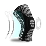 Amtrak Kniebandage, Komprimierte Kniestütze mit Patella-Gel-Pad und seitlicher Federstabilisatoren, Knieschutz für Laufen, Meniskusriss, Arthritis, Gelenkschmerzlinderung, ACL-Verletzungserholung(XL)