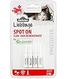Dehner Lieblinge Floh- und Zeckenschutz Spot On, für Katzen unter 2 kg, 4 x 0,6 ml (2.4 ml)