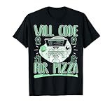 Will Code For Pizza Computer Programmer Coder T-S