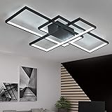 LED Wohnzimmerlampe Deckenleuchte Dimmbar 3000K-6500K Acryl-Schirm Fernbedienung Lichtfarbe/Helligkeit Einstellbar Deckenlampe Moderne Chic Designer-Lampe für Esszimmer Schlafzimmer Küche Flur Lamp