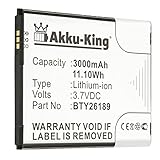 Akku-King Akku kompatibel mit Mobistel BTY26189- Li-Ion 3000mAh - für Cynus F8