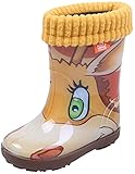 demar. Kinder Gummistiefel gefüttert Hawai Lux - Giraffe - Gr. 32/33