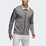 adidas Golf Herren Adicross Heather Fleece-Cardigan, Schwarz, Größe L