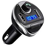 Criacr FM Transmitter, Bluetooth FM Transmitter, Freisprecheinrichtung Car Kit Mit Dual USB-Port, Unterstützung, um U-Disk-Speicher bis zu 32G zu L