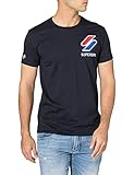 Superdry Mens M1011031A T-Shirt, Deep Navy, 2XL