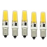 5Pcs E14 Led Cob Glühbirne Ac Dc 12V 220V Kerzenlampe Ersatz 30W 40W Halogenlampe Für Kronleuchter Scheinwerfer,5W 110V,Kaltweißes L