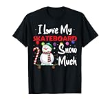 I Love My Skateboard Snow Much, lustiges Skateboarding Weihnachten T-S