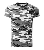 S.B.J - Sportland Kids Camouflage Shirt Classic Army Style T-Shirt für Kinder Kurzarm in Tarnfarbe g