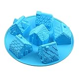 Silikonbackform Burg DIY Kuchen Backform Silikon Wiederverwendbar Brotbackform Unschädlich Kindergeburtstag Backform Langlebig Obstbodenform Geeignet Zum Backen Von Kuchen, Torten, Göttersp