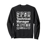Technical Manager Funny Sarcastic Label Sw