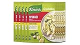 Knorr Spaghetteria Spinaci Fertiggericht Pasta (in Spinat-Käse-Sahne-Sauce) 10 x 160 g