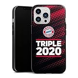 DeinDesign Silikon Hülle kompatibel mit Apple iPhone 13 Pro Case schwarz Handyhülle FC Bayern München FCB Champions Leag