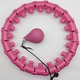 Discra Hula Hoop mit Massagenoppen und 24 Abnehmbare Teile,Reifen Hoop ideal für Anfänger Kinder Erwachsene Fitness Abnehmen Training